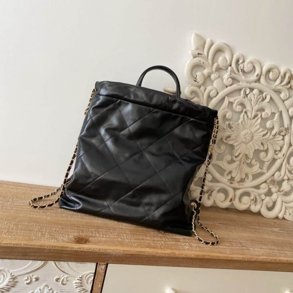 [REP 1:1] Large 22 Backpack Black/White For Women 19.9in / 51cm AS3313