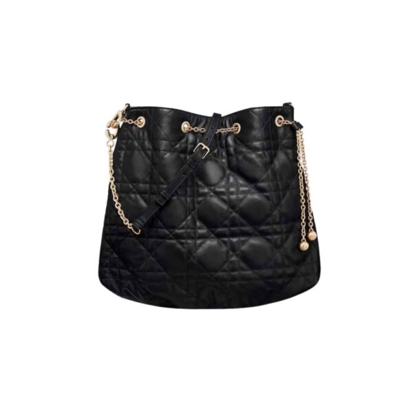 1:1 Replica Large Dior Ammi Bag Black For Women M22576FBE_M900 - 36Cm/ 14 Inches