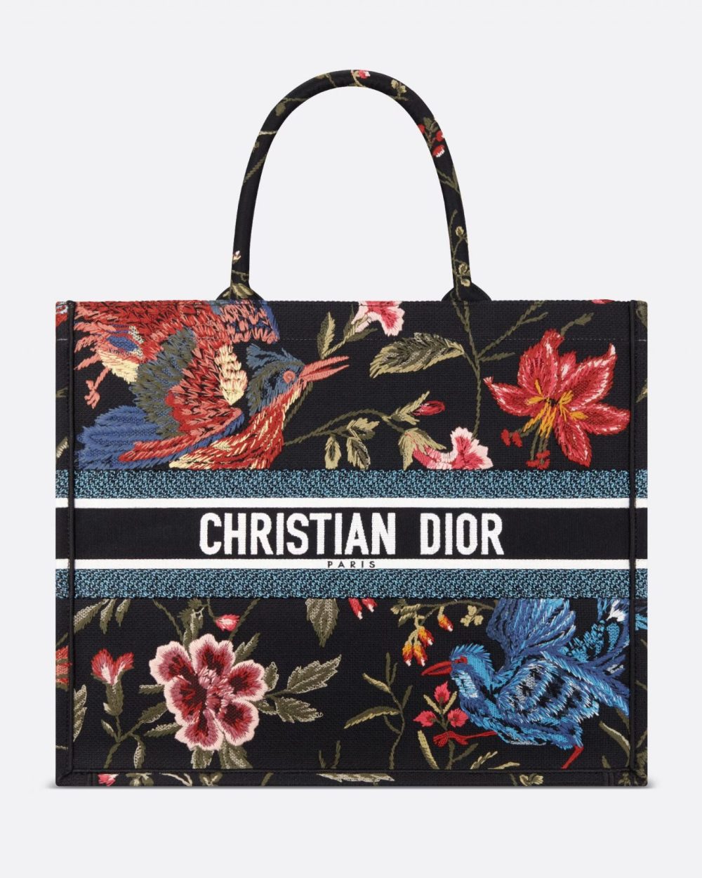 1:1 Replica Large Dior Book Tote Black Multicolor For Women M1286ZEAO_M911 42cm/16.5 inch