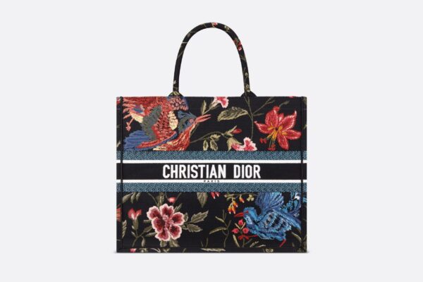 1:1 Replica Large Dior Book Tote Black Multicolor For Women M1286ZEAO_M911 42cm/16.5 inch
