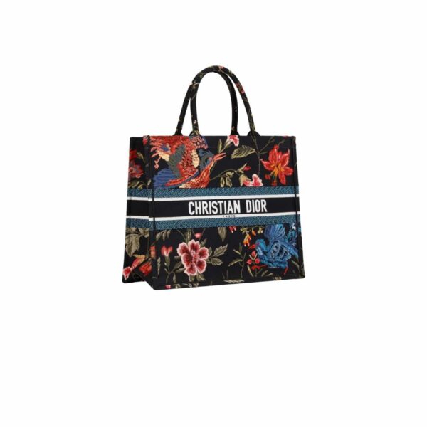 1:1 Replica Large Dior Book Tote Black Multicolor For Women M1286ZEAO_M911 42cm/16.5 inch