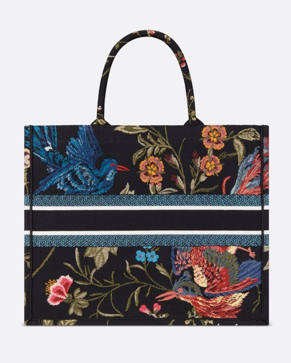 1:1 Replica Large Dior Book Tote Black Multicolor For Women M1286ZEAO_M911 42cm/16.5 inch