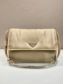 Large Padded Shoulder Bag In Beige For Women 14.1in/ 36cm 1BD256_RDLN_F0F24_V_OOO
