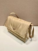 Large Padded Shoulder Bag In Beige For Women 14.1in/ 36cm 1BD256_RDLN_F0F24_V_OOO