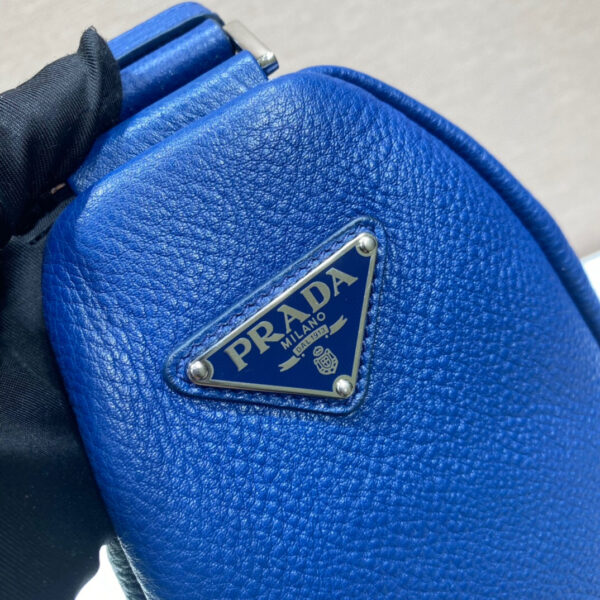 Large Prada Triangle Bag In Blue For Men 22.8in/ 58cm