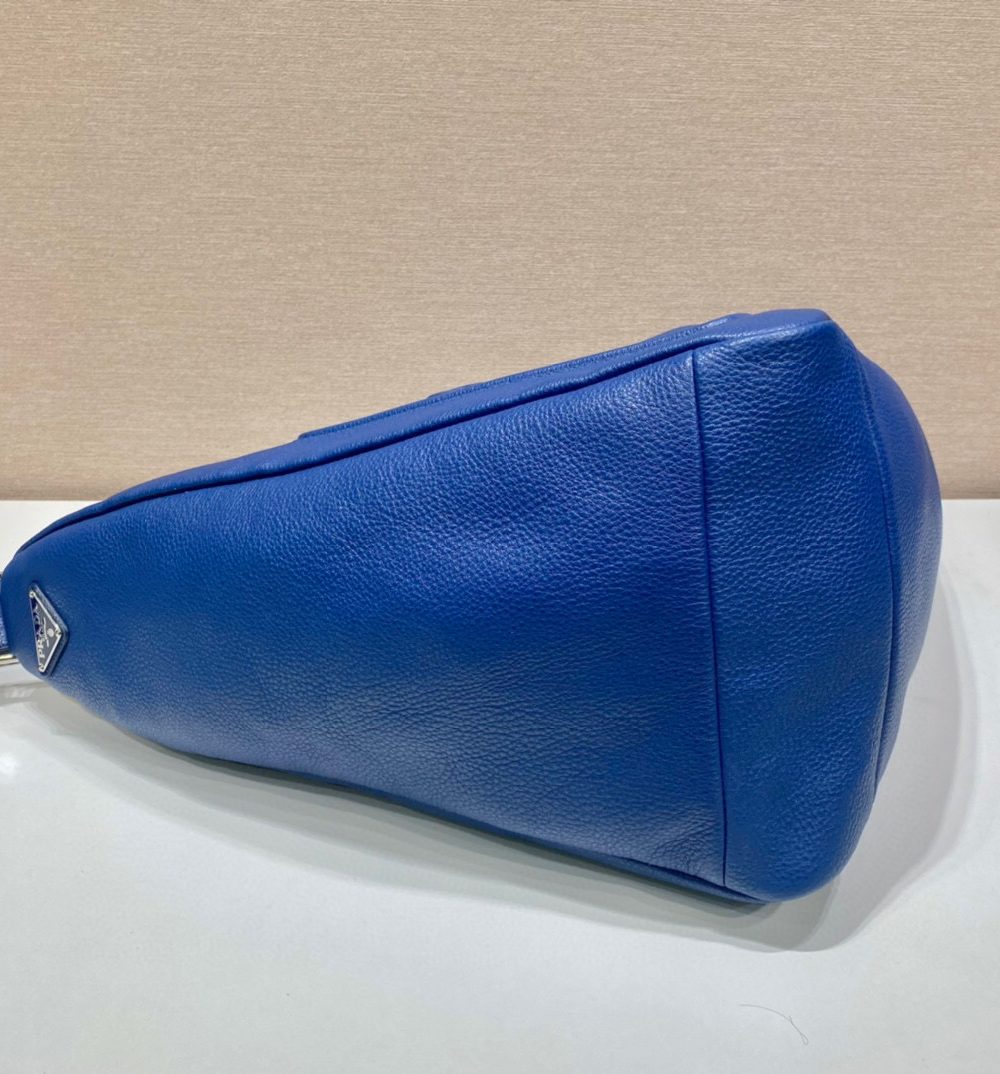 Large Prada Triangle Bag In Blue For Men 22.8in/ 58cm