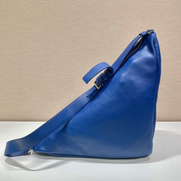 Large Prada Triangle Bag In Blue For Men 22.8in/ 58cm