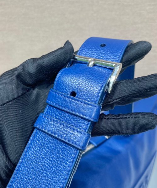 Large Prada Triangle Bag In Blue For Men 22.8in/ 58cm