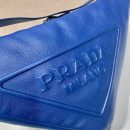 Large Prada Triangle Bag In Blue For Men 22.8in/ 58cm