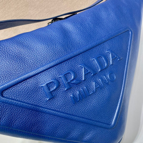 Large Prada Triangle Bag In Blue For Men 22.8in/ 58cm