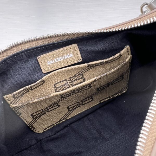 Le Cagole Mini Bag With Chain Bb Monogram Coated Canvas In Beige For Women 8.2 in/20.8 cm 695814210E72762
