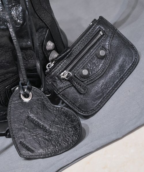 Le Cagole Small Bucket Bag In Black/Dark Blue/Sliver Tone For Women 11.8in/30 cm 7024321VG9Y1000