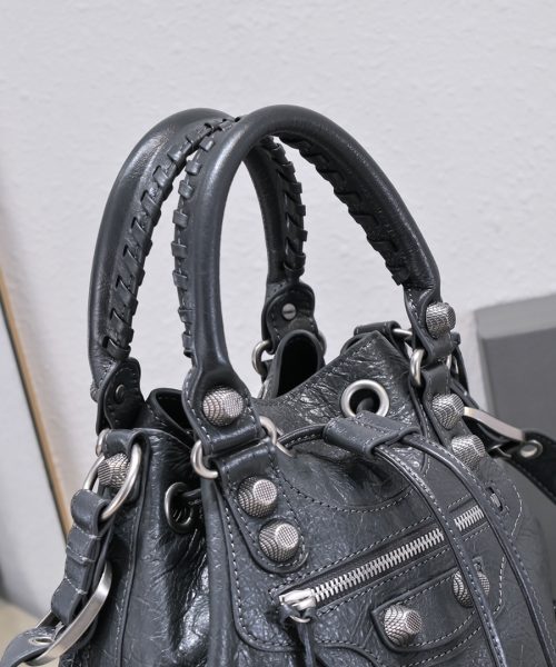 Le Cagole Small Bucket Bag In White/Black/Purple For Women 11.8in/30 cm