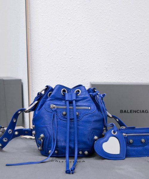 Le Cagole Xs Bucket Bag Purple/Pink/Red/Blue/Green For Women 7.8in/20 cm