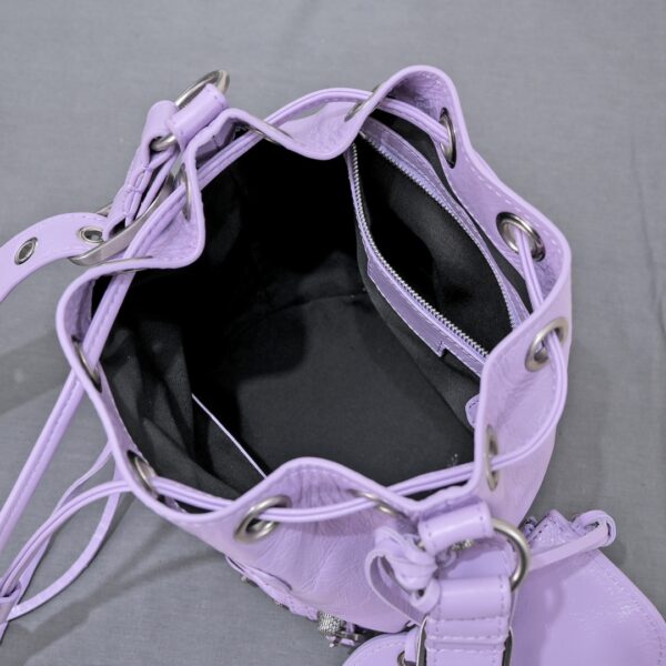 Le Cagole Xs Bucket Bag Purple/Pink/Red/Blue/Green For Women 7.8in/20 cm