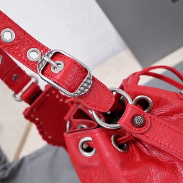 Le Cagole Xs Bucket Bag Purple/Pink/Red/Blue/Green For Women 7.8in/20 cm