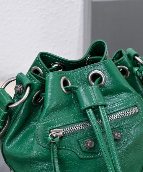 Le Cagole Xs Bucket Bag Purple/Pink/Red/Blue/Green For Women 7.8in/20 cm