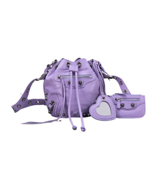 Le Cagole Xs Bucket Bag Purple/Pink/Red/Blue/Green For Women 7.8in/20 cm