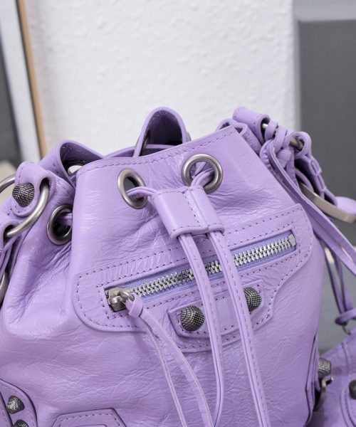 Le Cagole Xs Bucket Bag Purple/Pink/Red/Blue/Green For Women 7.8in/20 cm