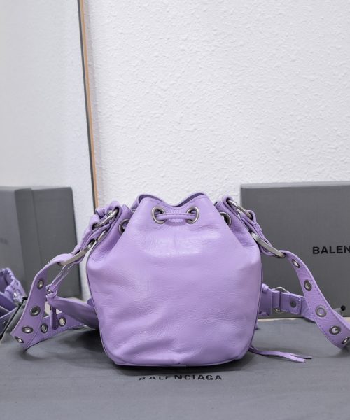 Le Cagole Xs Bucket Bag Purple/Pink/Red/Blue/Green For Women 7.8in/20 cm