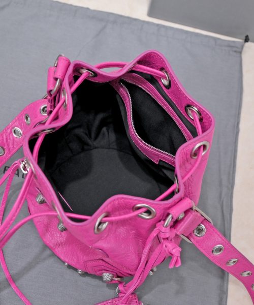Le Cagole Xs Bucket Bag Purple/Pink/Red/Blue/Green For Women 7.8in/20 cm