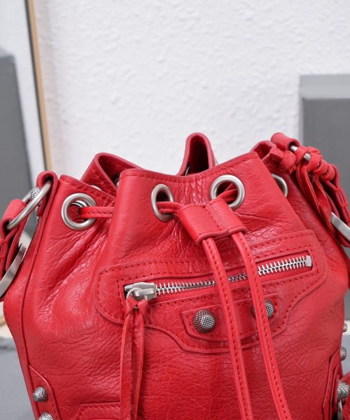 Le Cagole Xs Bucket Bag Purple/Pink/Red/Blue/Green For Women 7.8in/20 cm