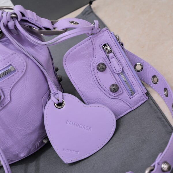Le Cagole Xs Bucket Bag Purple/Pink/Red/Blue/Green For Women 7.8in/20 cm