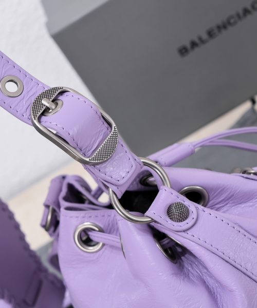 Le Cagole Xs Bucket Bag Purple/Pink/Red/Blue/Green For Women 7.8in/20 cm
