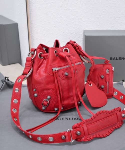 Le Cagole Xs Bucket Bag Purple/Pink/Red/Blue/Green For Women 7.8in/20 cm