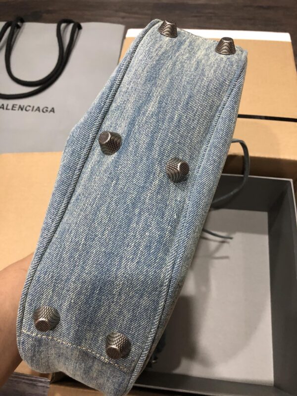 Le Cagole XS Shoulder Bag Denim In Blue For Women 10.2in/26cm 6713092109U4715