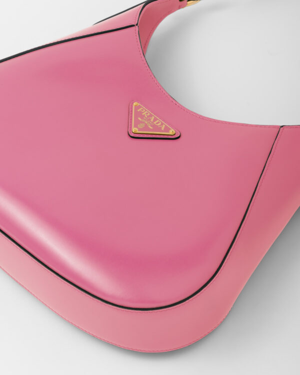 Leather Shoulder Bag Pink For Women 1BC179_2A3A_F0ZCL_V_OOO 10in/26cm