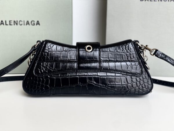 Lindsay Small Embossed Shoulder Bag In White/Pink/Black For Women 11.4in/29cm