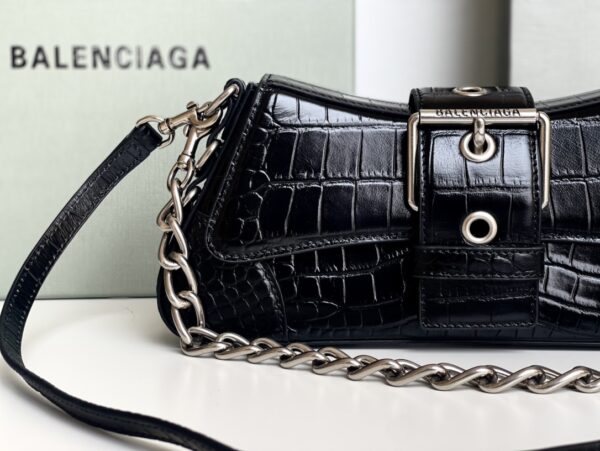 Lindsay Small Embossed Shoulder Bag In White/Pink/Black For Women 11.4in/29cm