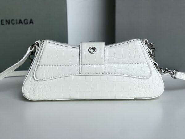 Lindsay Small Embossed Shoulder Bag In White/Pink/Black For Women 11.4in/29cm