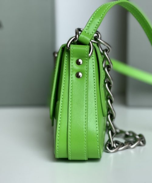 Lindsay Small Shoulder Bag In Green/Purple/Black For Women 11.4in/29cm