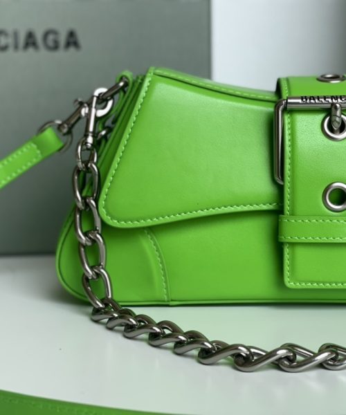 Lindsay Small Shoulder Bag In Green/Purple/Black For Women 11.4in/29cm