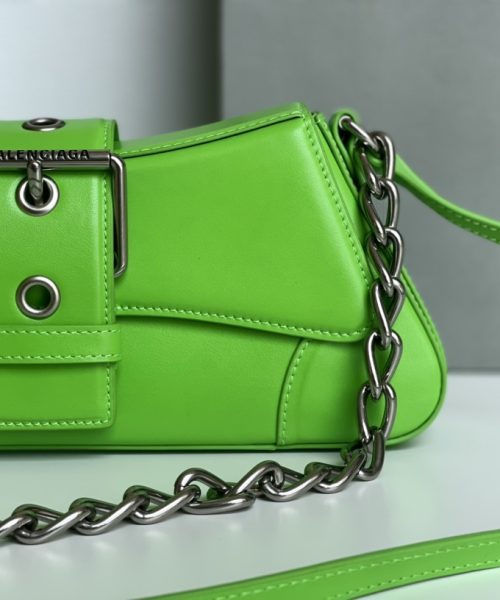 Lindsay Small Shoulder Bag In Green/Purple/Black For Women 11.4in/29cm