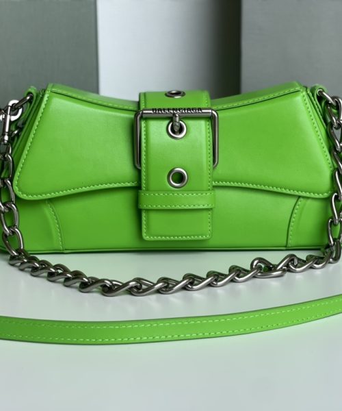 Lindsay Small Shoulder Bag In Green/Purple/Black For Women 11.4in/29cm