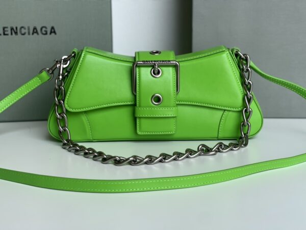 Lindsay Small Shoulder Bag In Green/Purple/Black For Women 11.4in/29cm