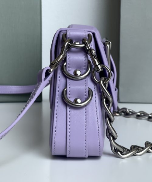 Lindsay Small Shoulder Bag In Green/Purple/Black For Women 11.4in/29cm