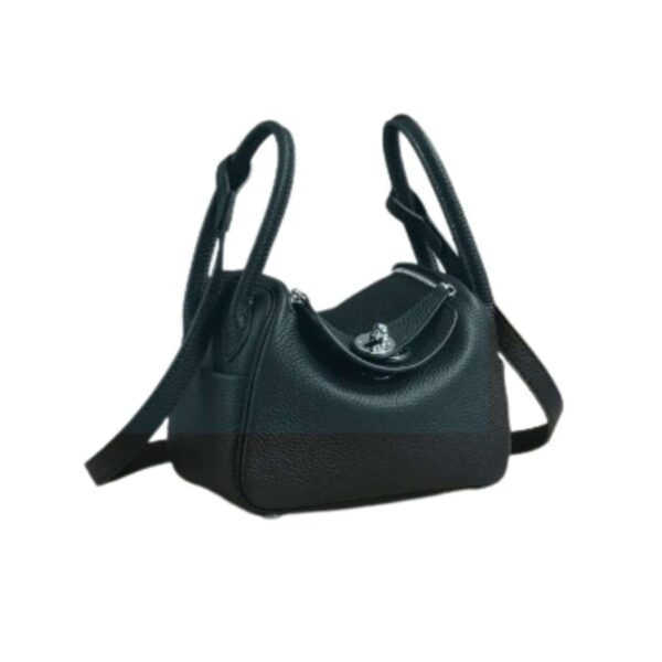 1:1 Replica Lindy Mini Black/Dark Green For Women 19cm / 7.4in