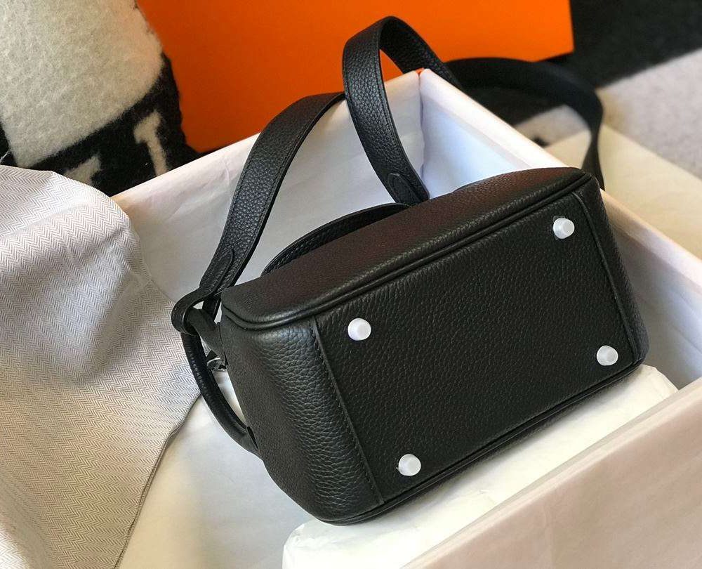 1:1 Replica Lindy Mini Black/Dark Green For Women 19cm / 7.4in