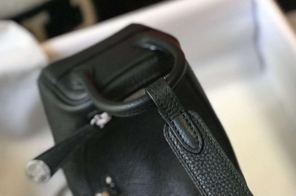 1:1 Replica Lindy Mini Black/Dark Green For Women 19cm / 7.4in