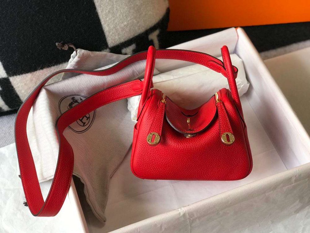 1:1 Replica Lindy Mini White/Burgundy/Green/Red/Yellow For Women 19cm / 7.4in - Image 33