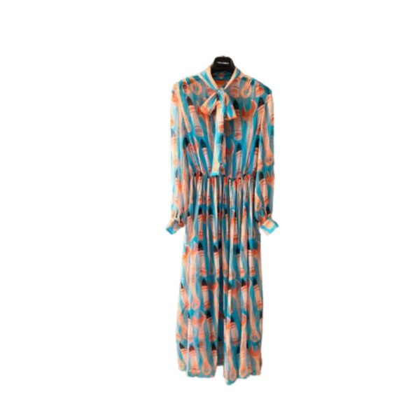 Lipstick And Tool Print Dress Multicolor For Women