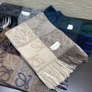 Loewe Anagram In Wool And Cashmere Beige Scarf 180cm/71in 