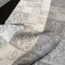 Loewe Anagram In Wool And Cashmere Beige Scarf 180cm/71in 