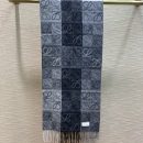 Loewe Anagram In Wool And Cashmere Navy Blue Scarf 180cm/71in 