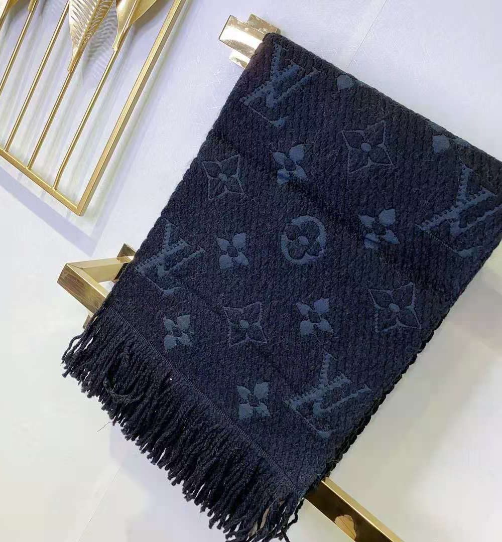 Logomania Scarf Dark Blue For Women