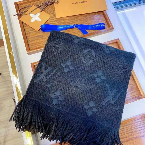 Logomania Scarf Dark Blue For Women